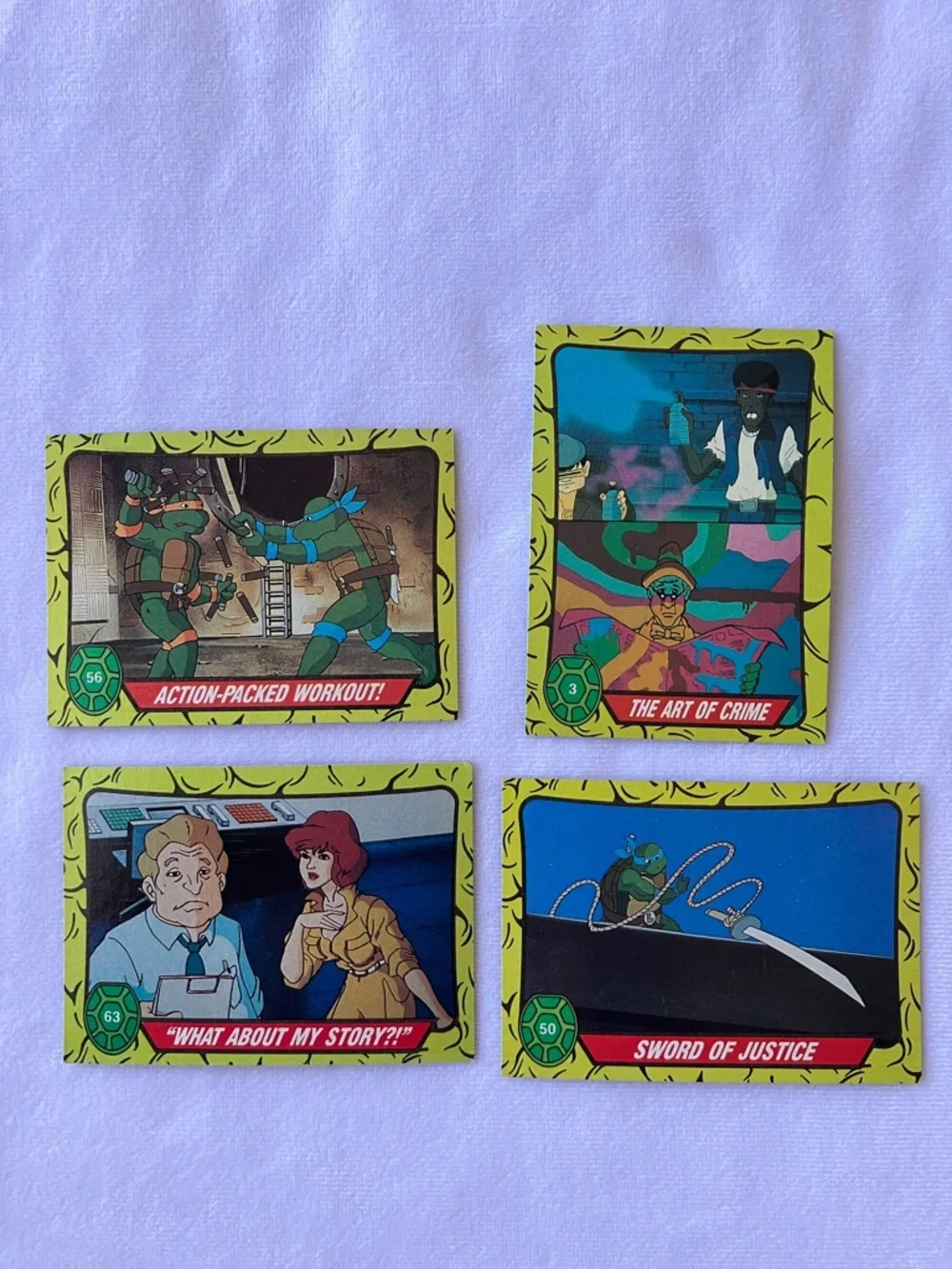 Vintage Topps TMNT cards